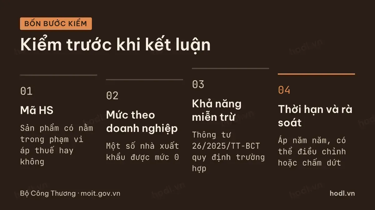Bốn bước kiểm tác động của thuế chống bán phá giá thép