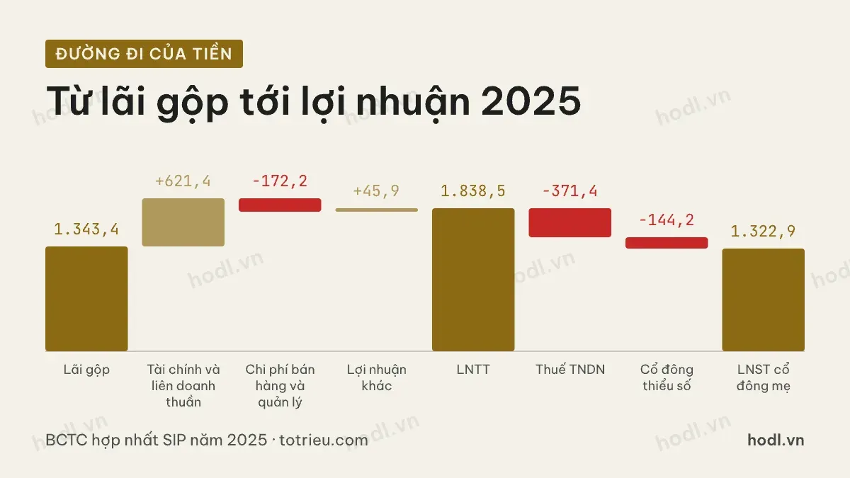 Đường đi lợi nhuận năm 2025 của cổ phiếu SIP