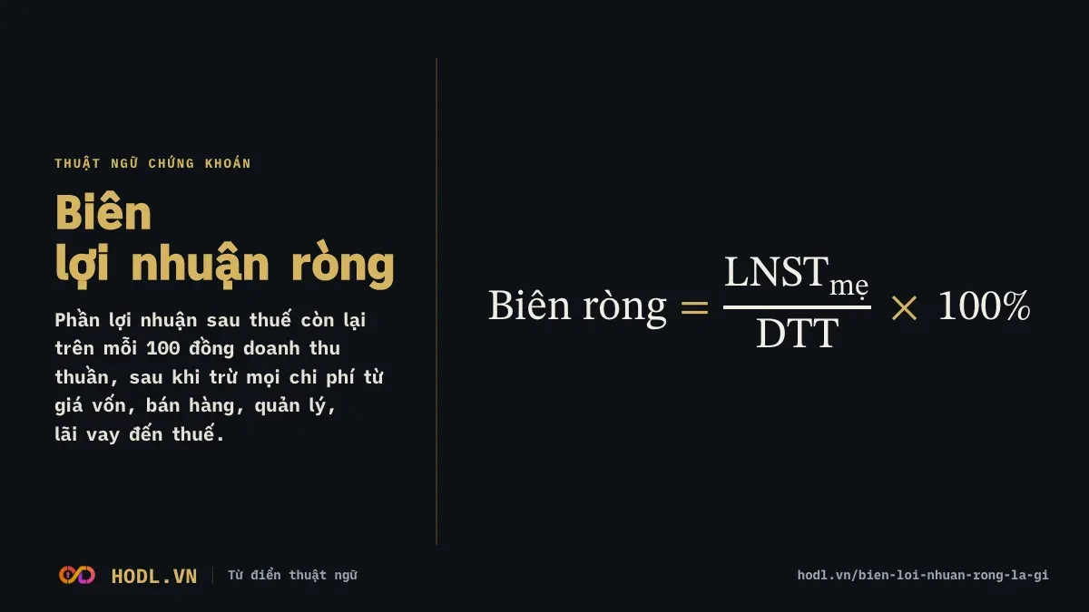 Biên lợi nhuận ròng là gì