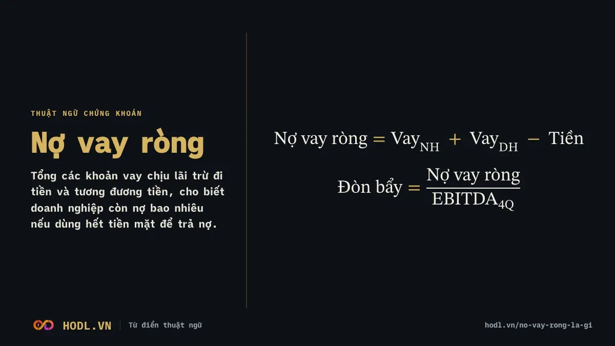 Nợ vay ròng là gì