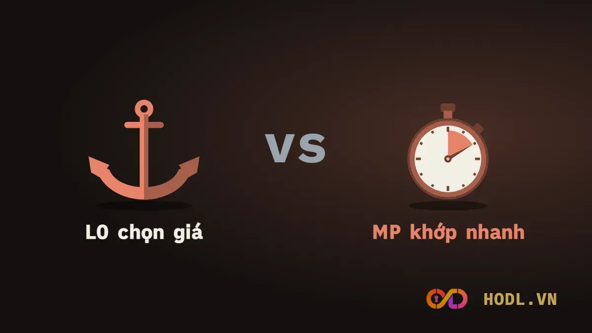 So sánh lệnh LO chọn giá và lệnh MP khớp nhanh