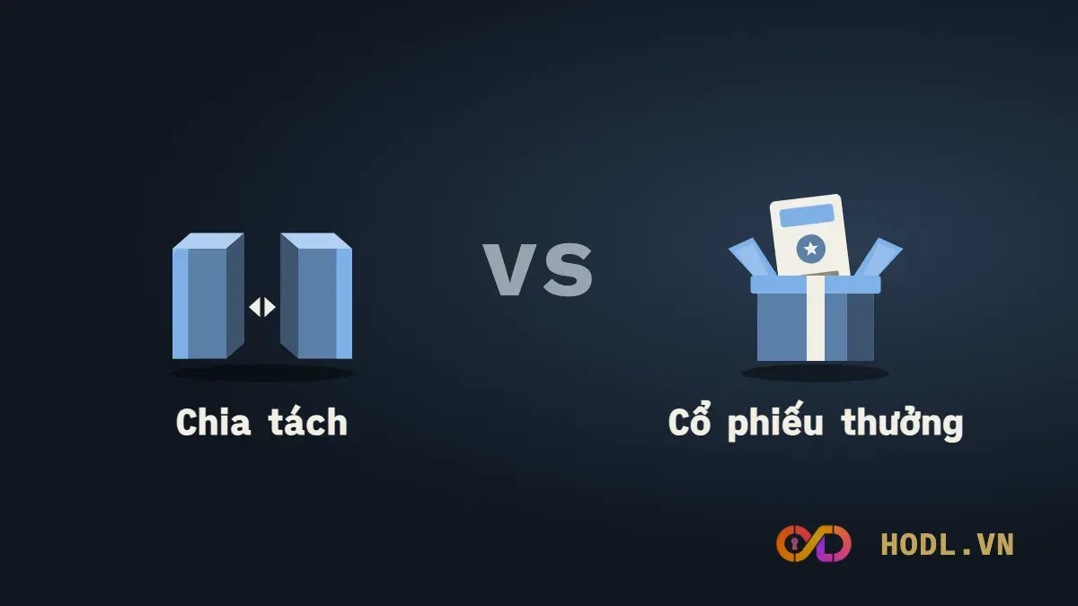 Chia tách đối chiếu với cổ phiếu thưởng