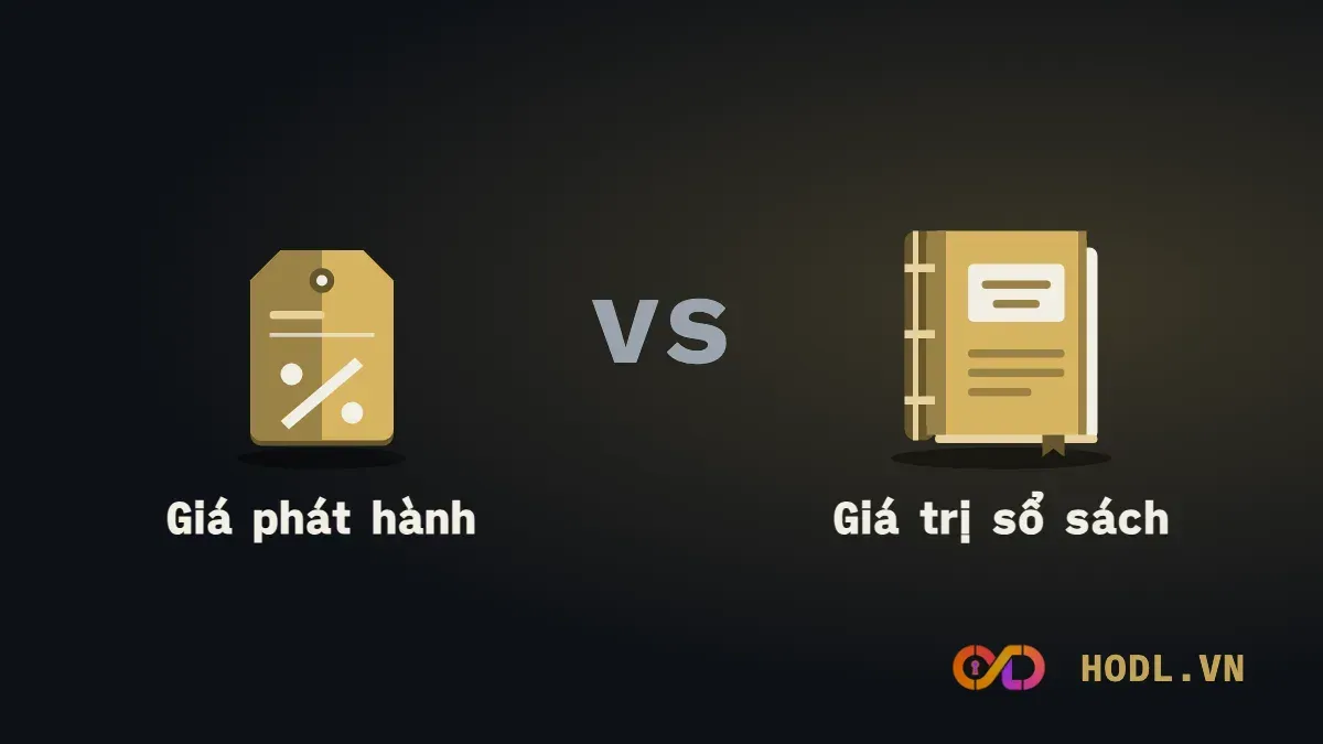 Giá phát hành đối chiếu với giá trị sổ sách