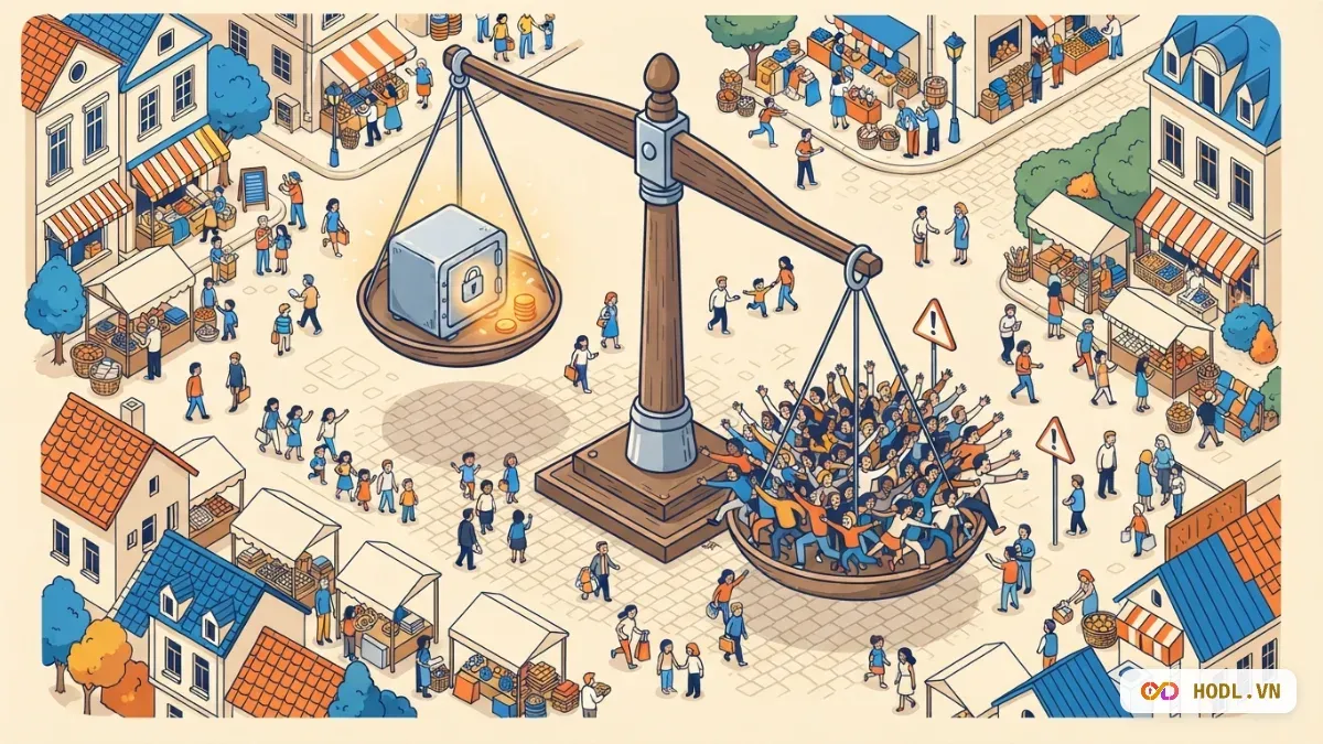 Kho coin hiếm trên bàn cân, đám đông cầu đè xuống