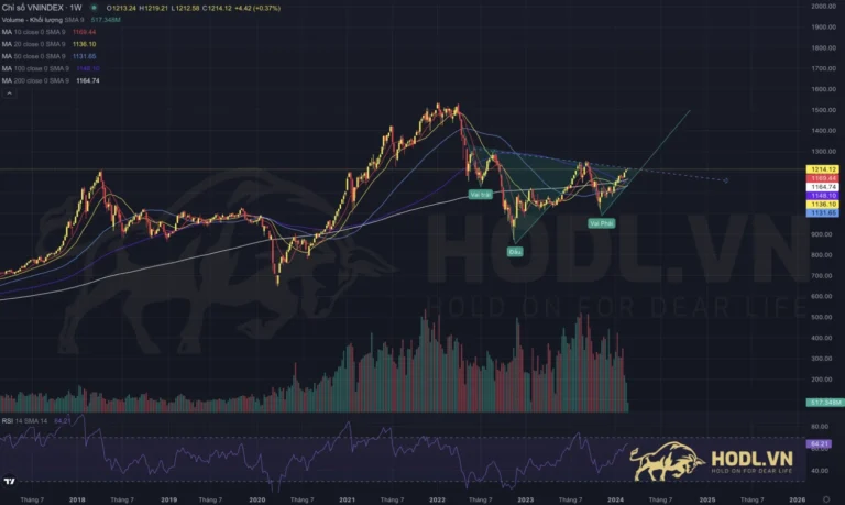 Biểu đồ VNINDEX tuần 08-2024