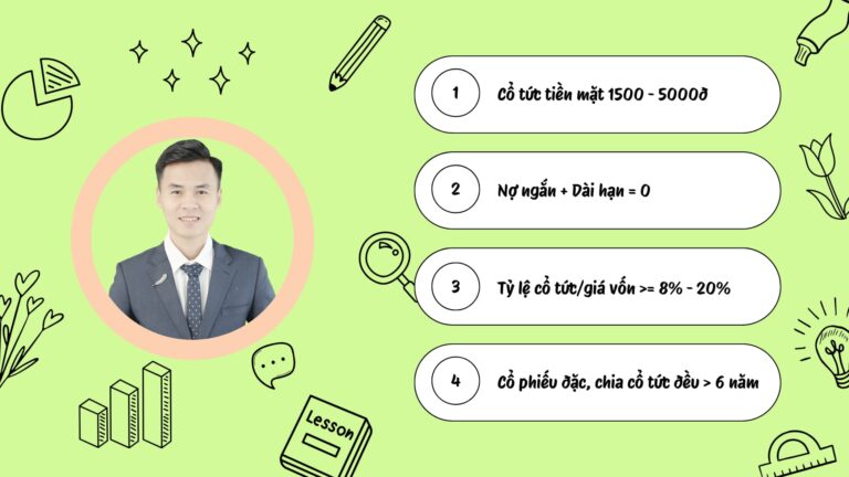 Top 3 cổ phiếu giá trị tháng 07-2024: Cổ tức tiền mặt cao, đặc, thanh khoản tốt, nợ =0