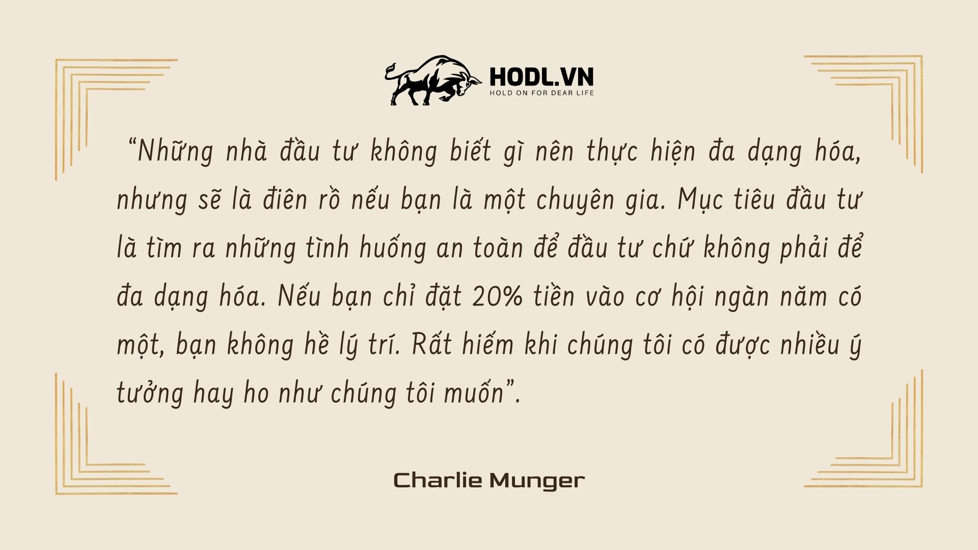 Nguyên tắc đầu tư đa dạng hoá của Charlie Munger