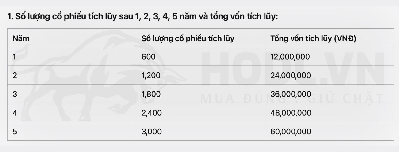 Đầu tư chứng khoán ra tiền - Số cổ phiếu tích luỹ khủng từ bắt đầu nhỏ