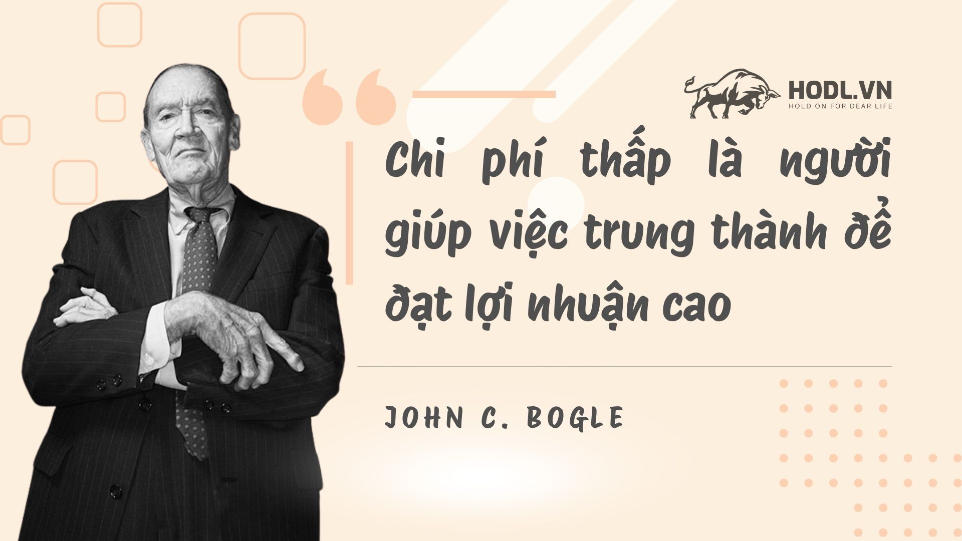 Nguyên tắc tối giản chi phí của John C. Bogle