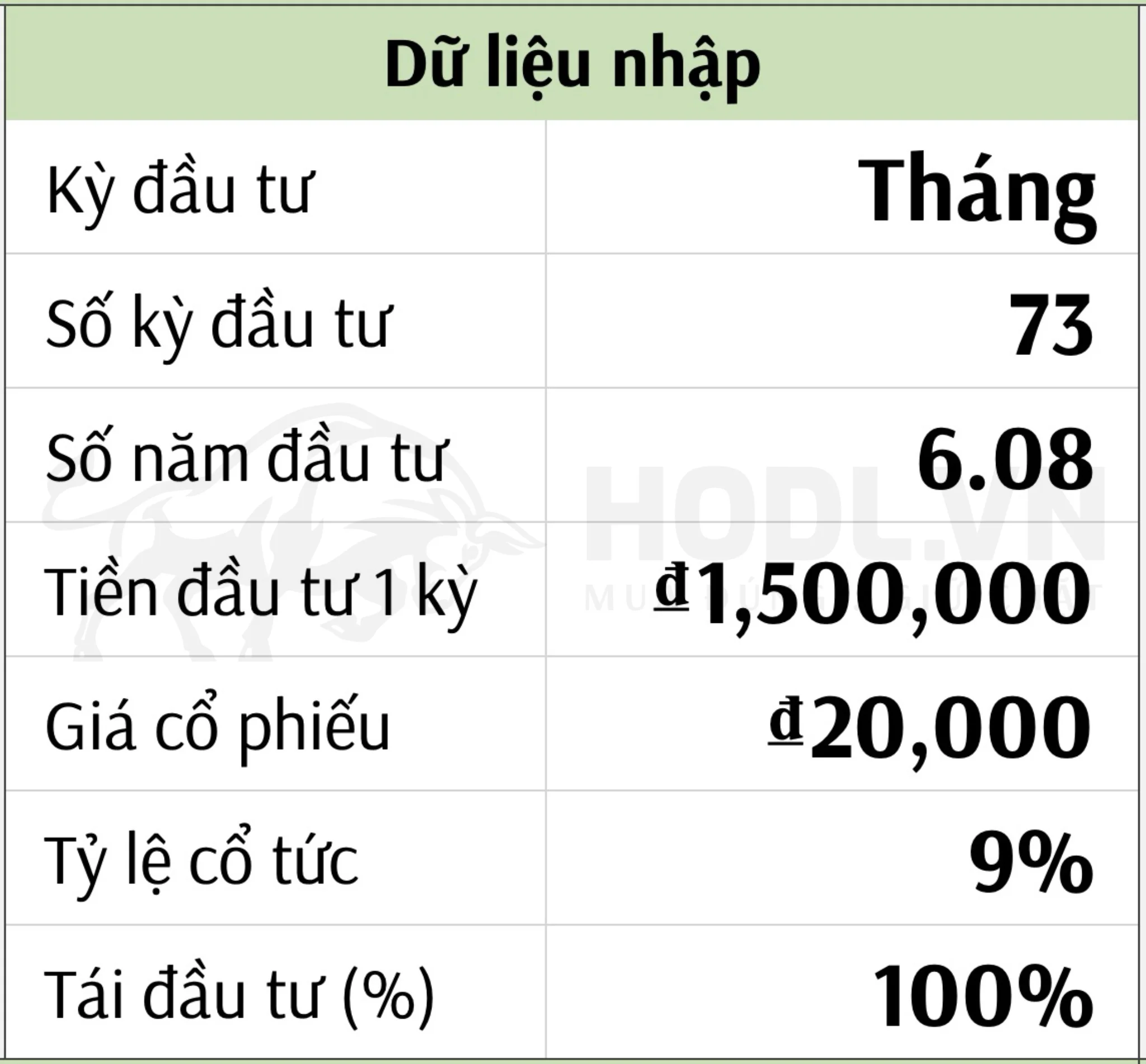 Cách nhập dữ liệu File Excel tích luỹ cổ phiếu, vốn